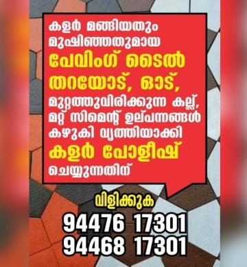 പേവിങ് ടൈല്‍ ക്ലീനിങ്
